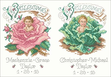 (image for) Briar Rose & Cabbage Patch Baby Announcement